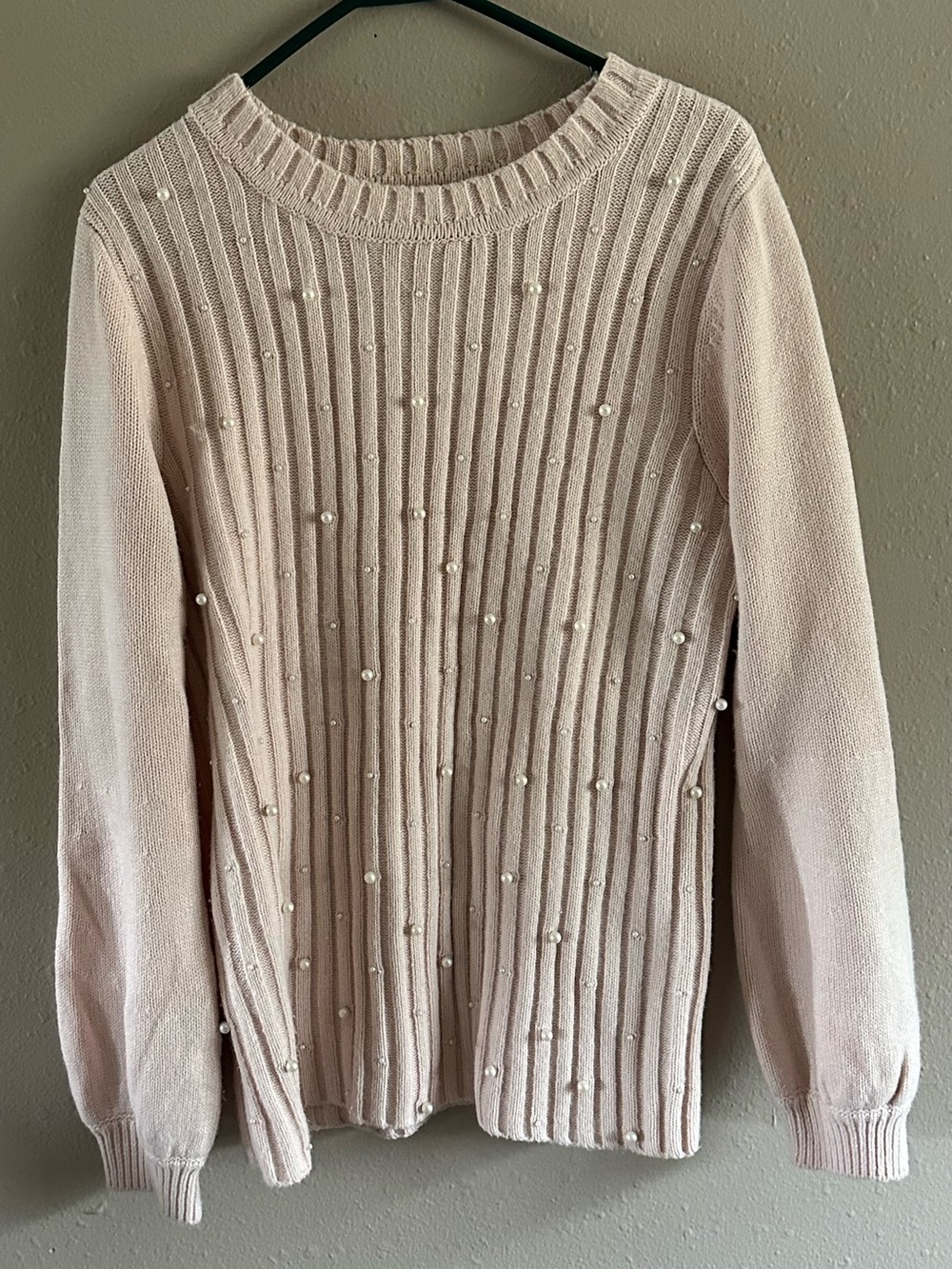 Karl Lagerfeld pearl sweater size L